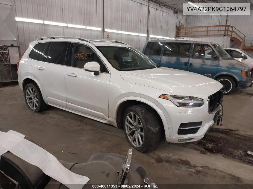 YV4A22PK9G1064797 2016 Volvo Xc90 T6 Momentum