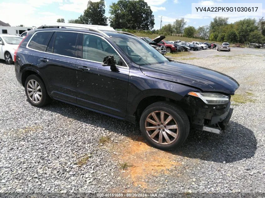 YV4A22PK9G1030617 2016 Volvo Xc90 T6 Momentum