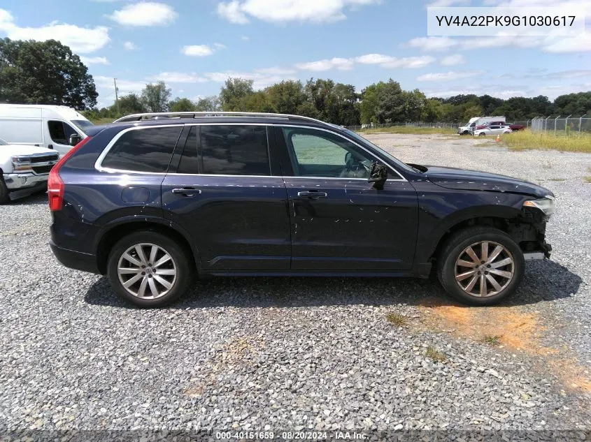 YV4A22PK9G1030617 2016 Volvo Xc90 T6 Momentum