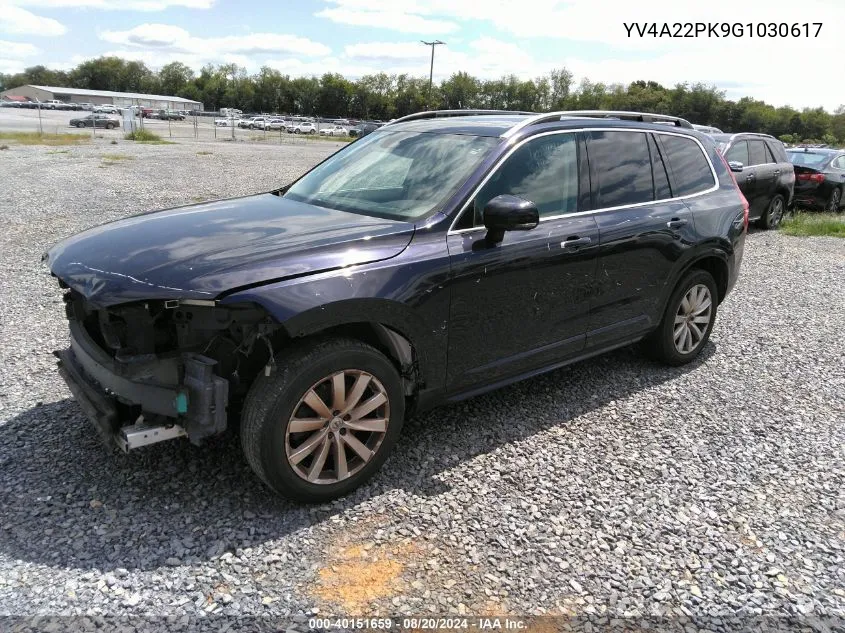 YV4A22PK9G1030617 2016 Volvo Xc90 T6 Momentum