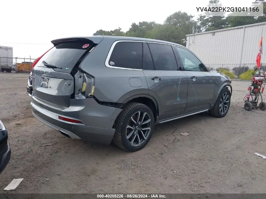 YV4A22PK2G1041166 2016 Volvo Xc90 T6 Momentum