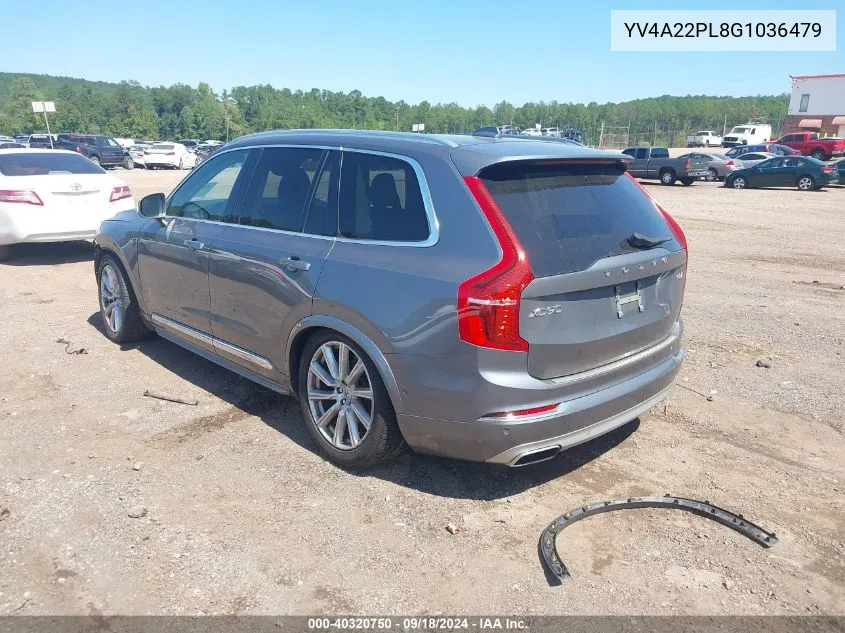 2016 Volvo Xc90 T6 Inscription VIN: YV4A22PL8G1036479 Lot: 40320750