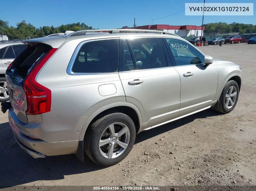 2016 Volvo Xc90 T5 VIN: YV4102XK1G1072124 Lot: 40554154