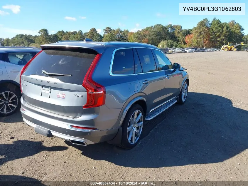 2016 Volvo Xc90 Hybrid T8 Inscription VIN: YV4BC0PL3G1062803 Lot: 40557434