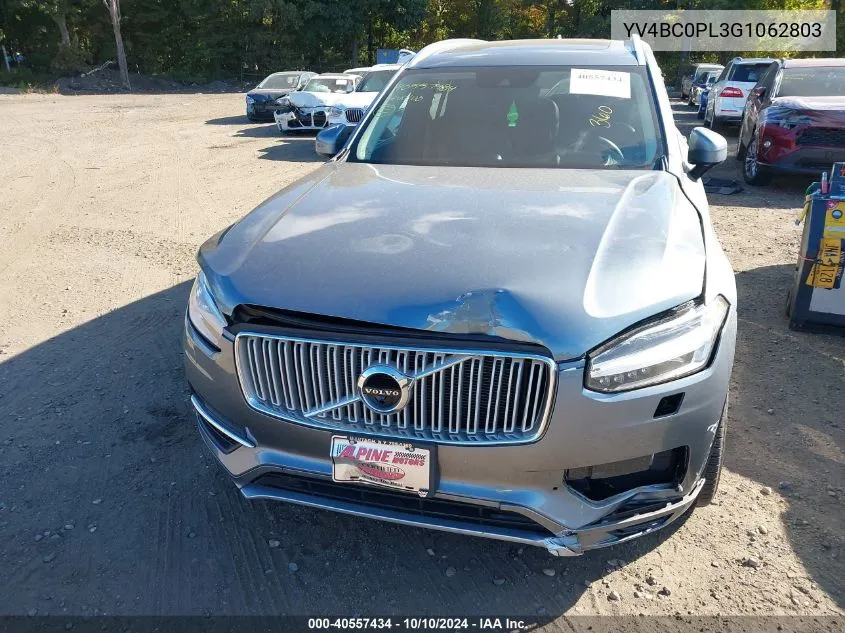 2016 Volvo Xc90 Hybrid T8 Inscription VIN: YV4BC0PL3G1062803 Lot: 40557434