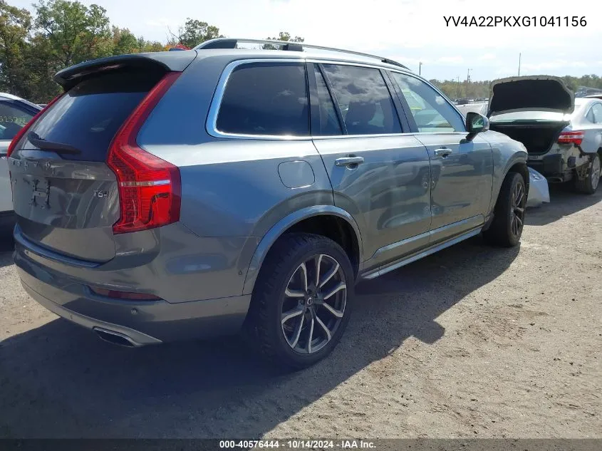 YV4A22PKXG1041156 2016 Volvo Xc90 T6 Momentum