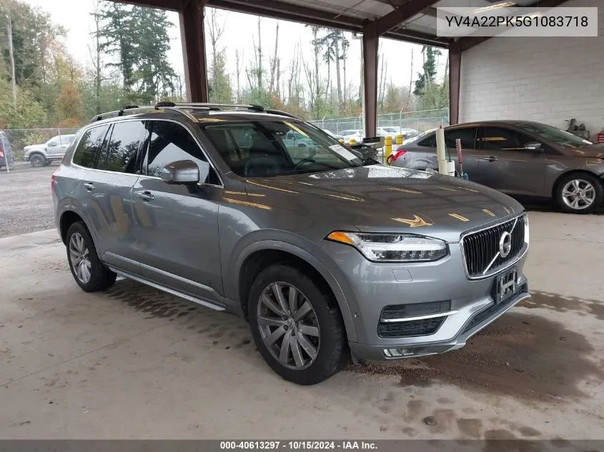 2016 Volvo Xc90 T6 Momentum VIN: YV4A22PK5G1083718 Lot: 40613297