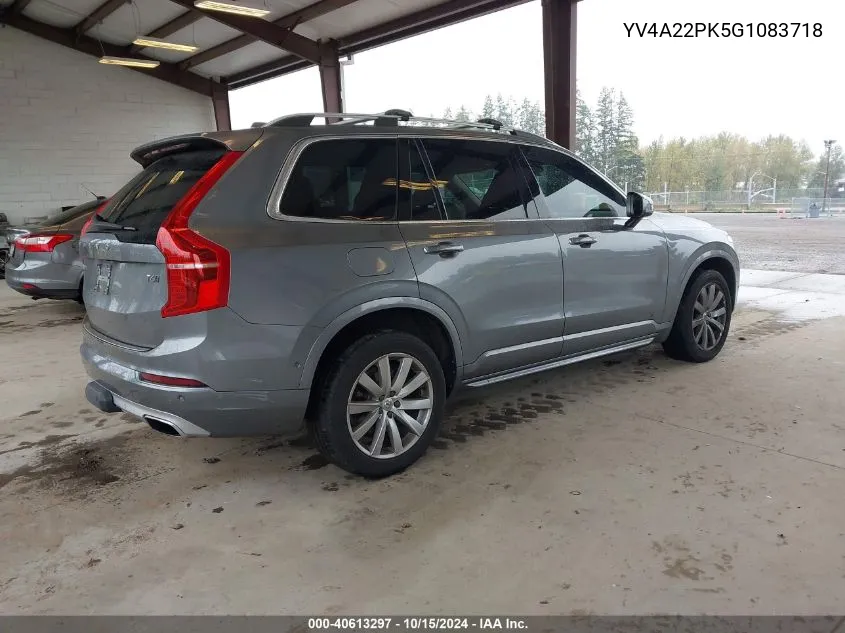 2016 Volvo Xc90 T6 Momentum VIN: YV4A22PK5G1083718 Lot: 40613297