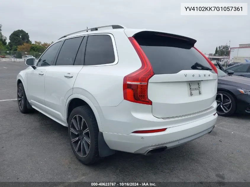 2016 Volvo Xc90 T5 Momentum VIN: YV4102KK7G1057361 Lot: 40623767