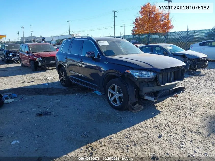 2016 Volvo Xc90 T5 Momentum VIN: YV4102XK2G1076182 Lot: 40680676