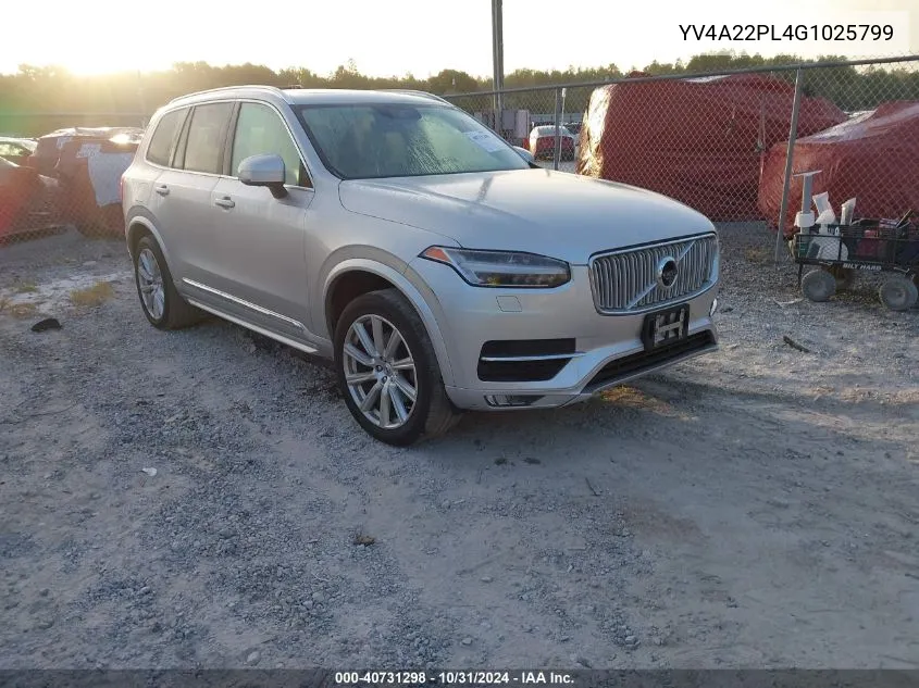 2016 Volvo Xc90 T6 Inscription VIN: YV4A22PL4G1025799 Lot: 40731298