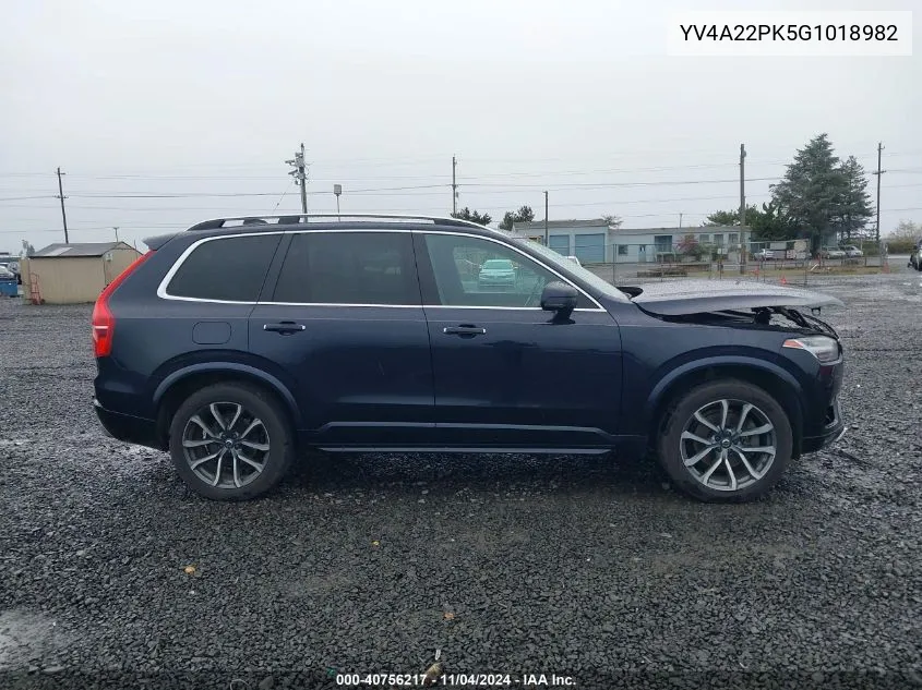 YV4A22PK5G1018982 2016 Volvo Xc90 T6 Momentum