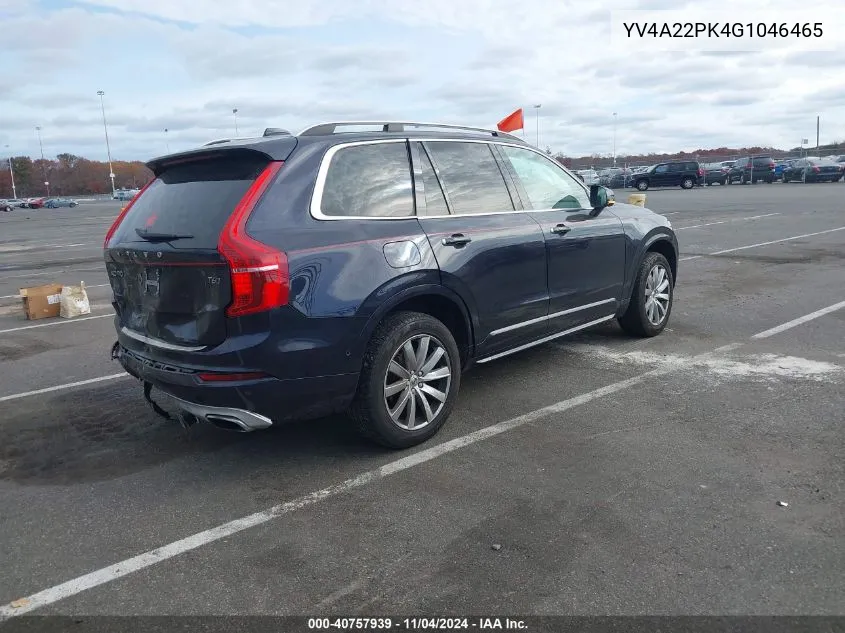 YV4A22PK4G1046465 2016 Volvo Xc90 T6 Momentum