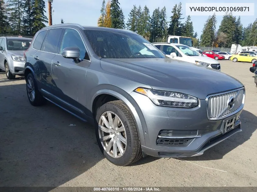 2016 Volvo Xc90 Hybrid T8 Inscription VIN: YV4BC0PL0G1069871 Lot: 40760310