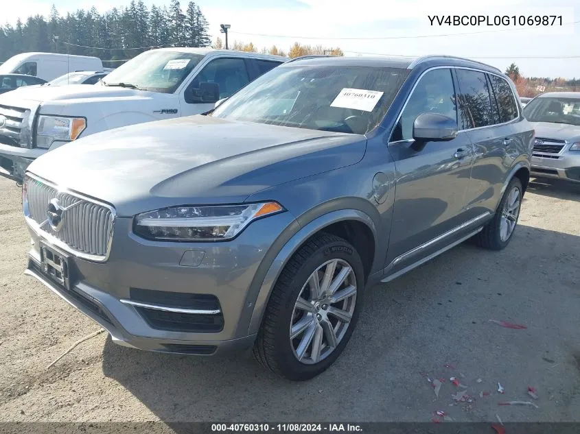 2016 Volvo Xc90 Hybrid T8 Inscription VIN: YV4BC0PL0G1069871 Lot: 40760310