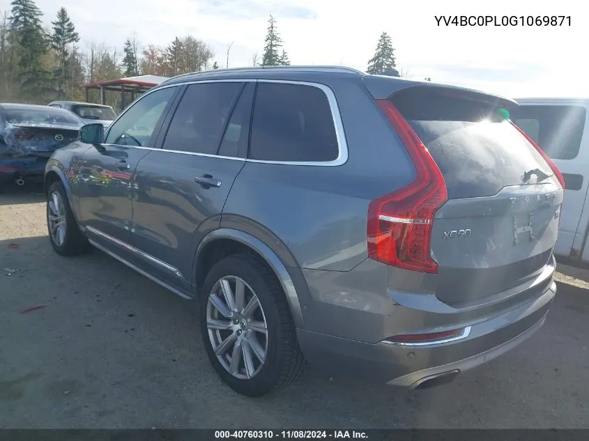 2016 Volvo Xc90 Hybrid T8 Inscription VIN: YV4BC0PL0G1069871 Lot: 40760310