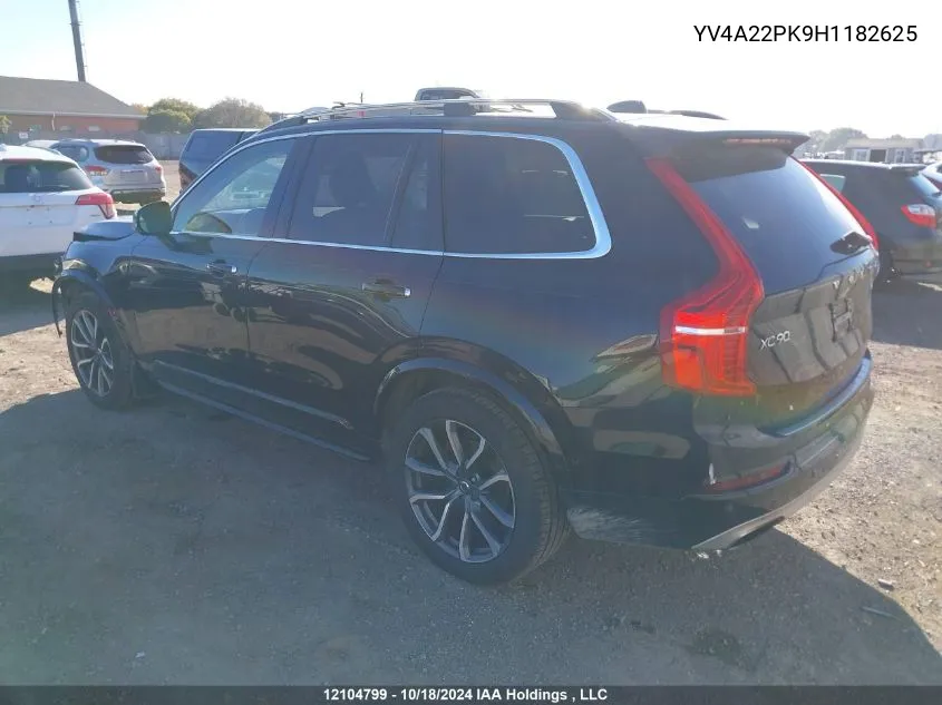 YV4A22PK9H1182625 2017 Volvo Xc90