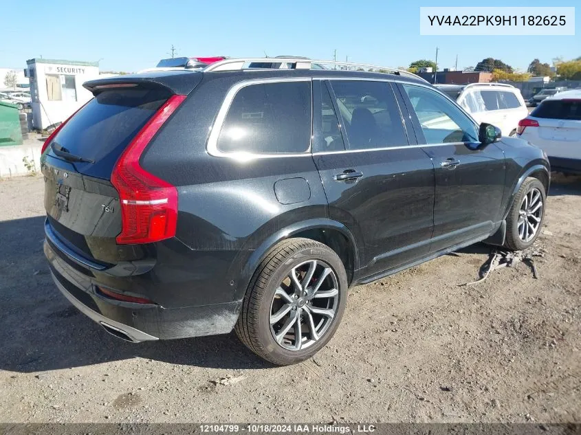 YV4A22PK9H1182625 2017 Volvo Xc90