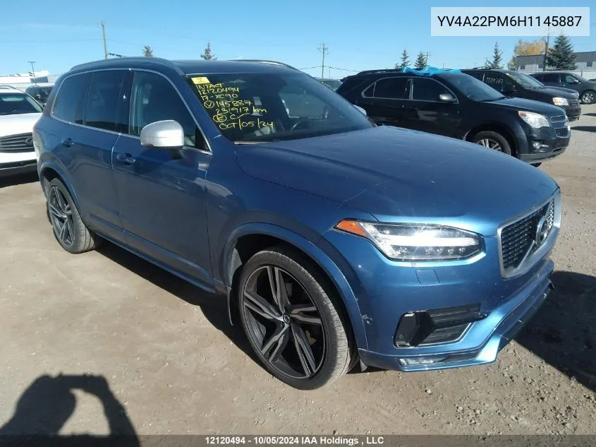 2017 Volvo Xc90 VIN: YV4A22PM6H1145887 Lot: 12120494