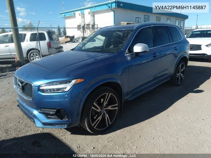 2017 Volvo Xc90 VIN: YV4A22PM6H1145887 Lot: 12120494