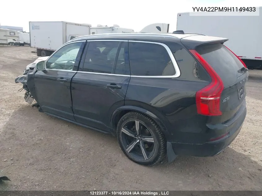 2017 Volvo Xc90 VIN: YV4A22PM9H1149433 Lot: 12123377