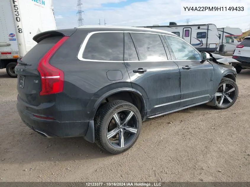 2017 Volvo Xc90 VIN: YV4A22PM9H1149433 Lot: 12123377