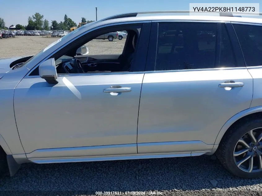 YV4A22PK8H1148773 2017 Volvo Xc90 T6 Momentum