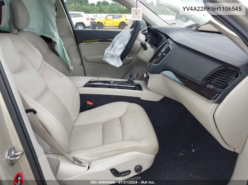 YV4A22PK5H1106545 2017 Volvo Xc90 T6 Momentum