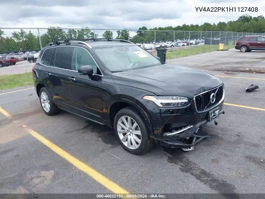 2017 Volvo Xc90 T6 Momentum VIN: YV4A22PK1H1127408 Lot: 40032133