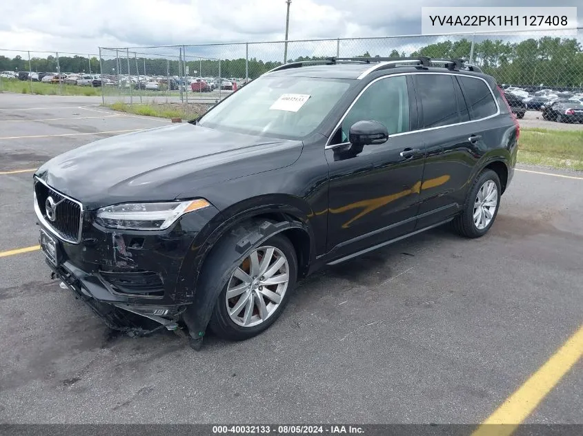 YV4A22PK1H1127408 2017 Volvo Xc90 T6 Momentum