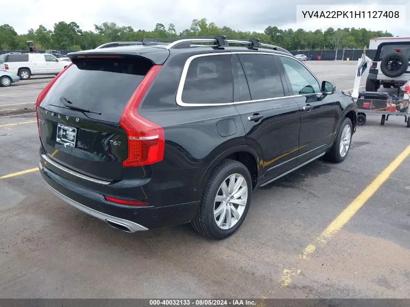 2017 Volvo Xc90 T6 Momentum VIN: YV4A22PK1H1127408 Lot: 40032133