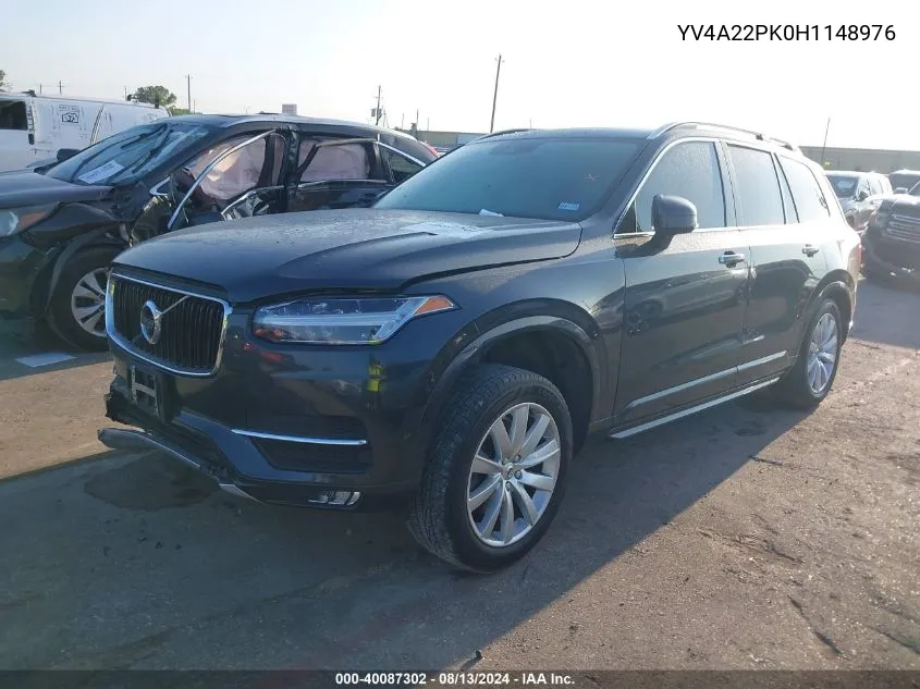 YV4A22PK0H1148976 2017 Volvo Xc90 T6 Momentum