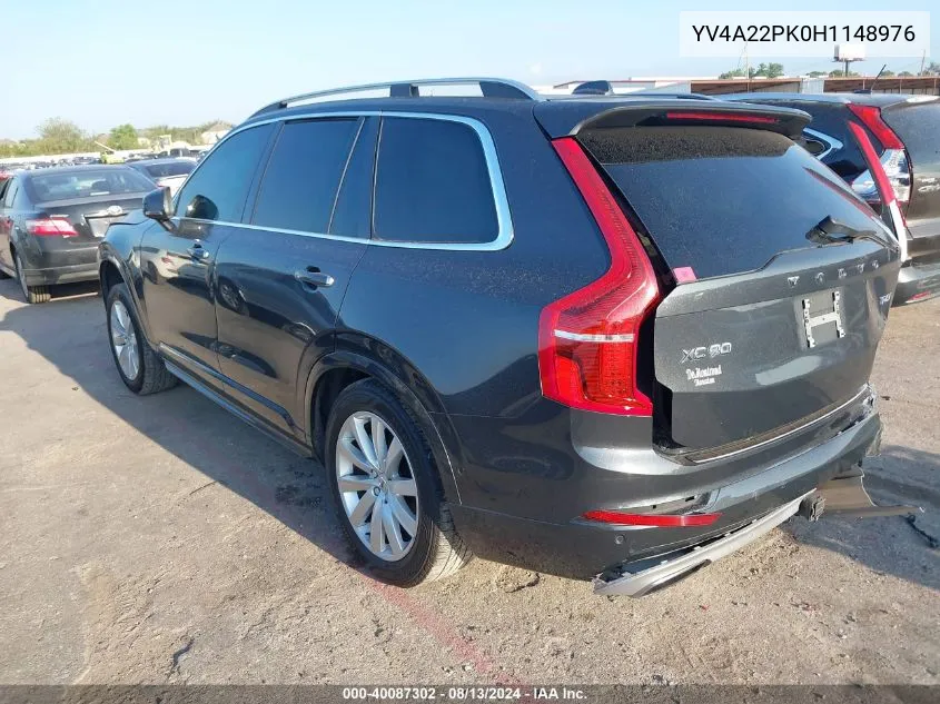 YV4A22PK0H1148976 2017 Volvo Xc90 T6 Momentum