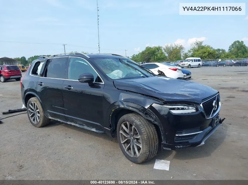 YV4A22PK4H1117066 2017 Volvo Xc90 T6 Momentum