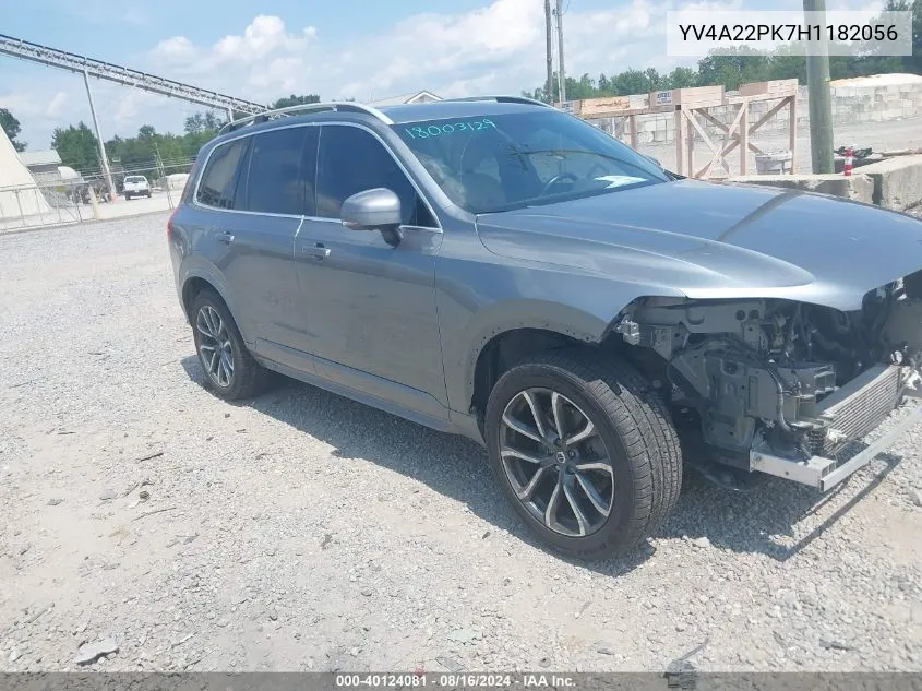 YV4A22PK7H1182056 2017 Volvo Xc90 T6 Momentum