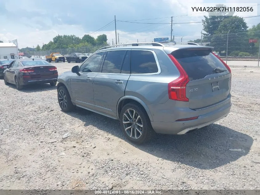 YV4A22PK7H1182056 2017 Volvo Xc90 T6 Momentum