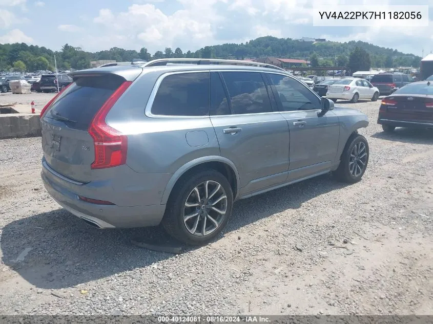 YV4A22PK7H1182056 2017 Volvo Xc90 T6 Momentum