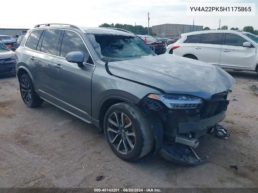 YV4A22PK5H1175865 2017 Volvo Xc90 T6