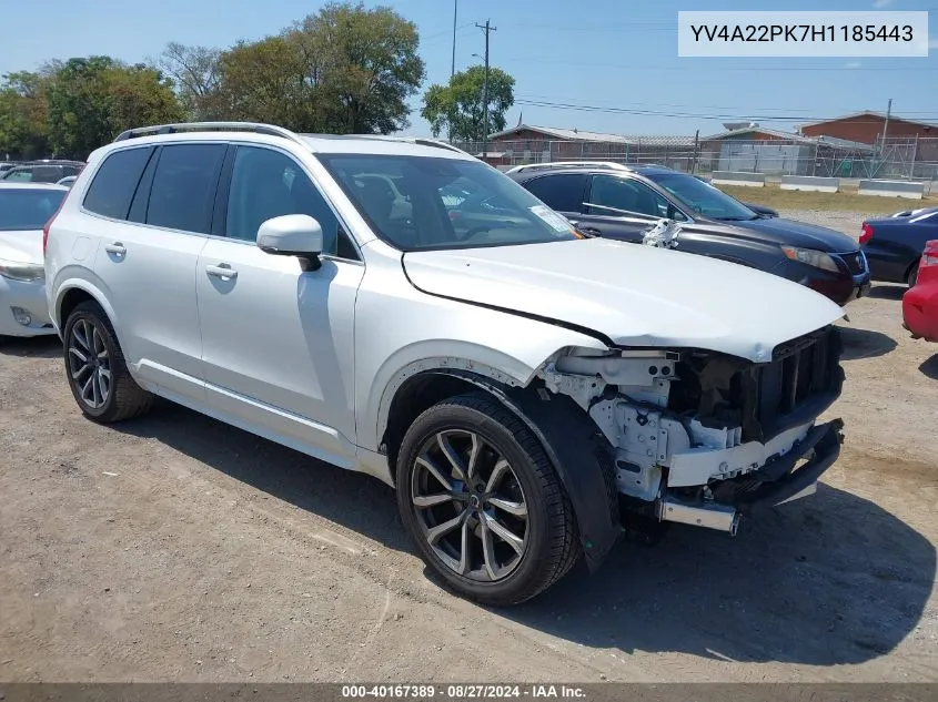 YV4A22PK7H1185443 2017 Volvo Xc90 T6 Momentum