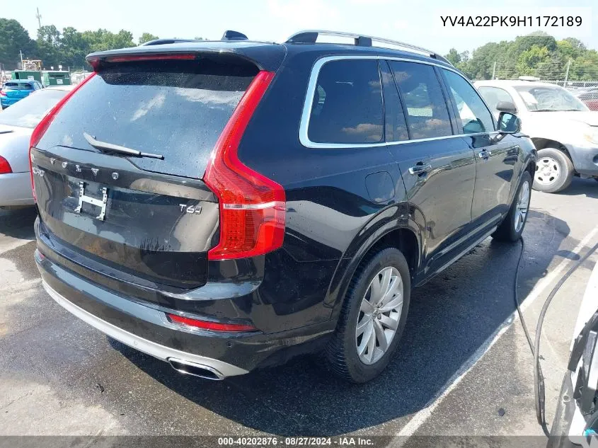 YV4A22PK9H1172189 2017 Volvo Xc90 T6 Momentum