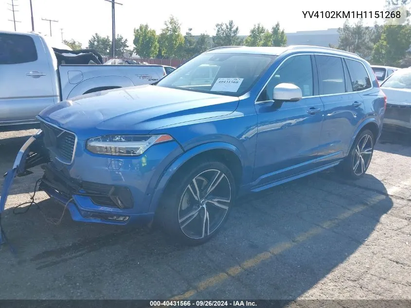 YV4102KM1H1151268 2017 Volvo Xc90 T5 R-Design