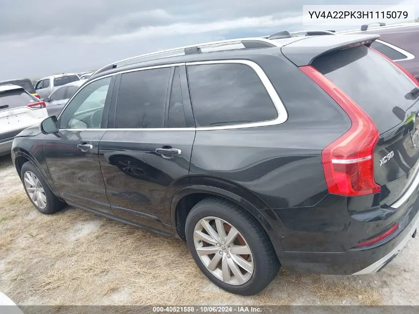 2017 Volvo Xc90 T6 VIN: YV4A22PK3H1115079 Lot: 40521558