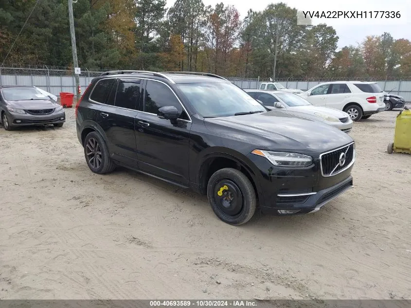 YV4A22PKXH1177336 2017 Volvo Xc90 T6 Momentum