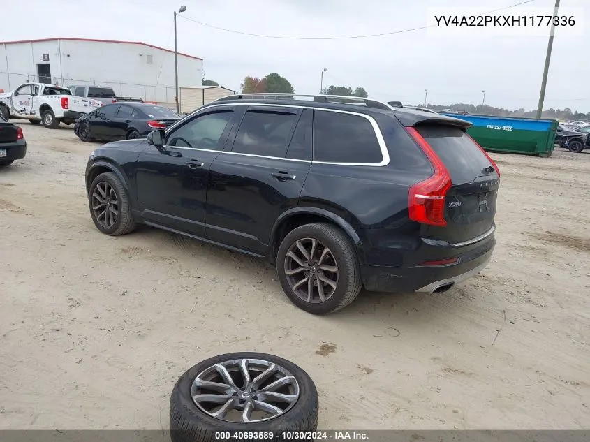 YV4A22PKXH1177336 2017 Volvo Xc90 T6 Momentum