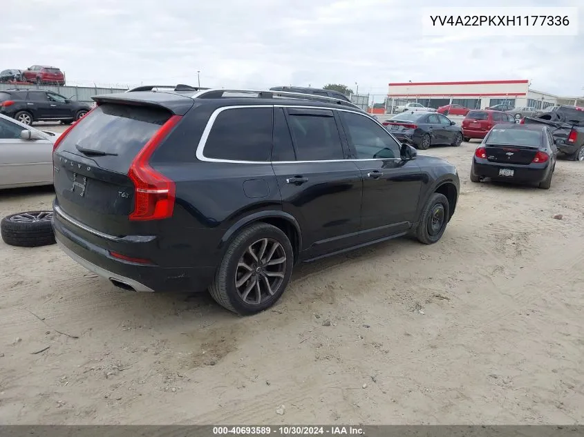 YV4A22PKXH1177336 2017 Volvo Xc90 T6 Momentum