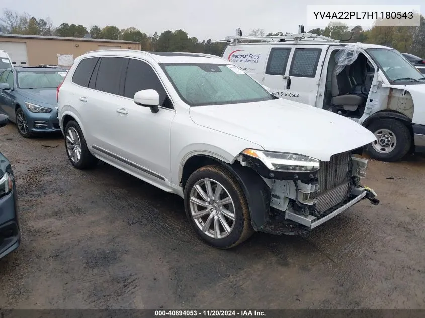 2017 Volvo Xc90 T6 Inscription VIN: YV4A22PL7H1180543 Lot: 40894053