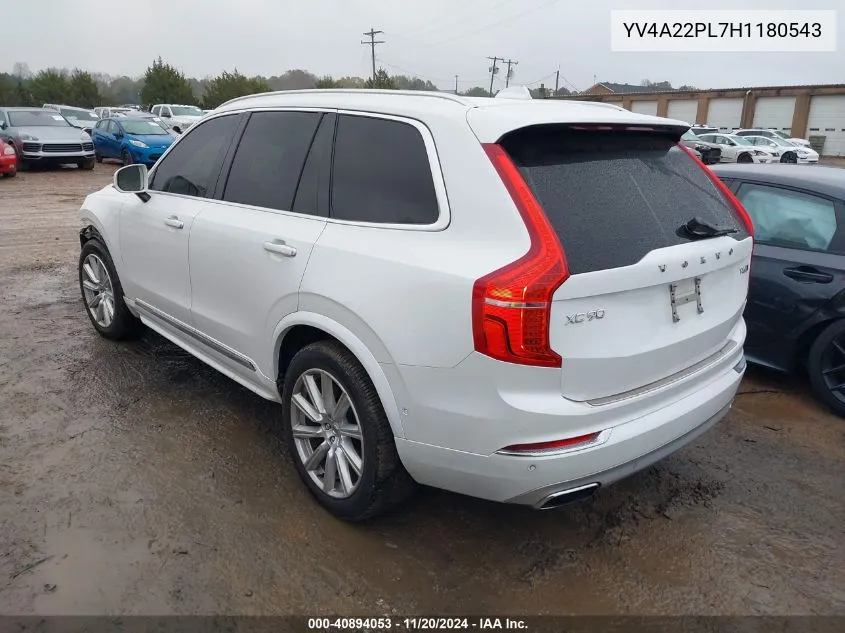 2017 Volvo Xc90 T6 Inscription VIN: YV4A22PL7H1180543 Lot: 40894053