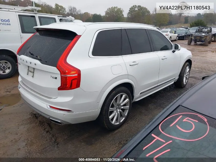 2017 Volvo Xc90 T6 Inscription VIN: YV4A22PL7H1180543 Lot: 40894053