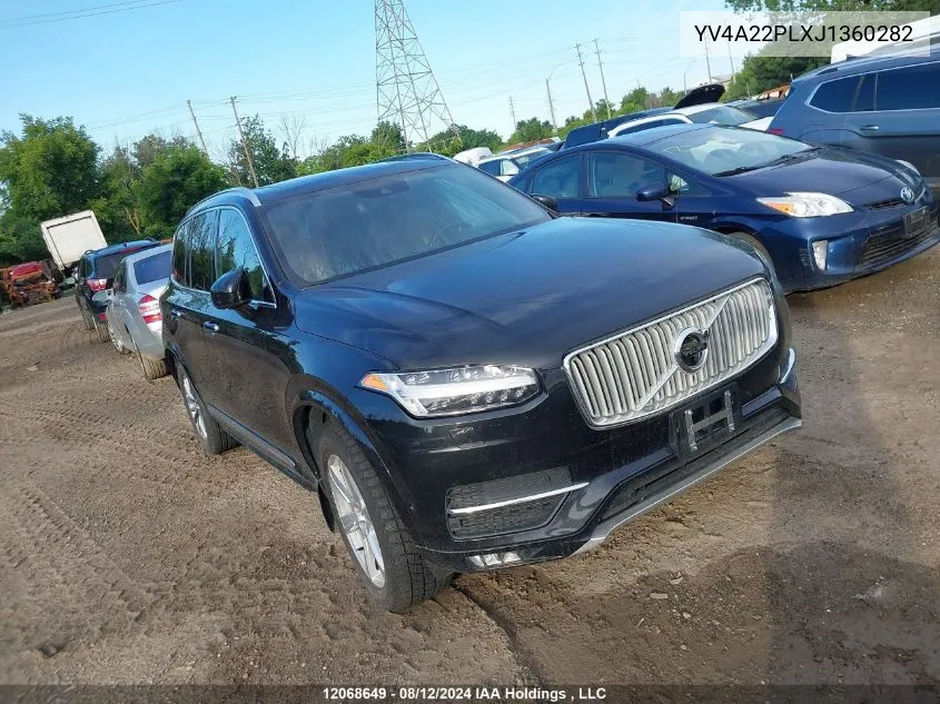 2018 Volvo Xc90 VIN: YV4A22PLXJ1360282 Lot: 12068649