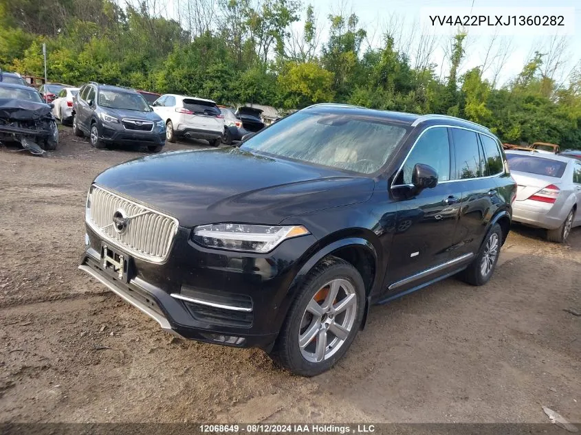 2018 Volvo Xc90 VIN: YV4A22PLXJ1360282 Lot: 12068649